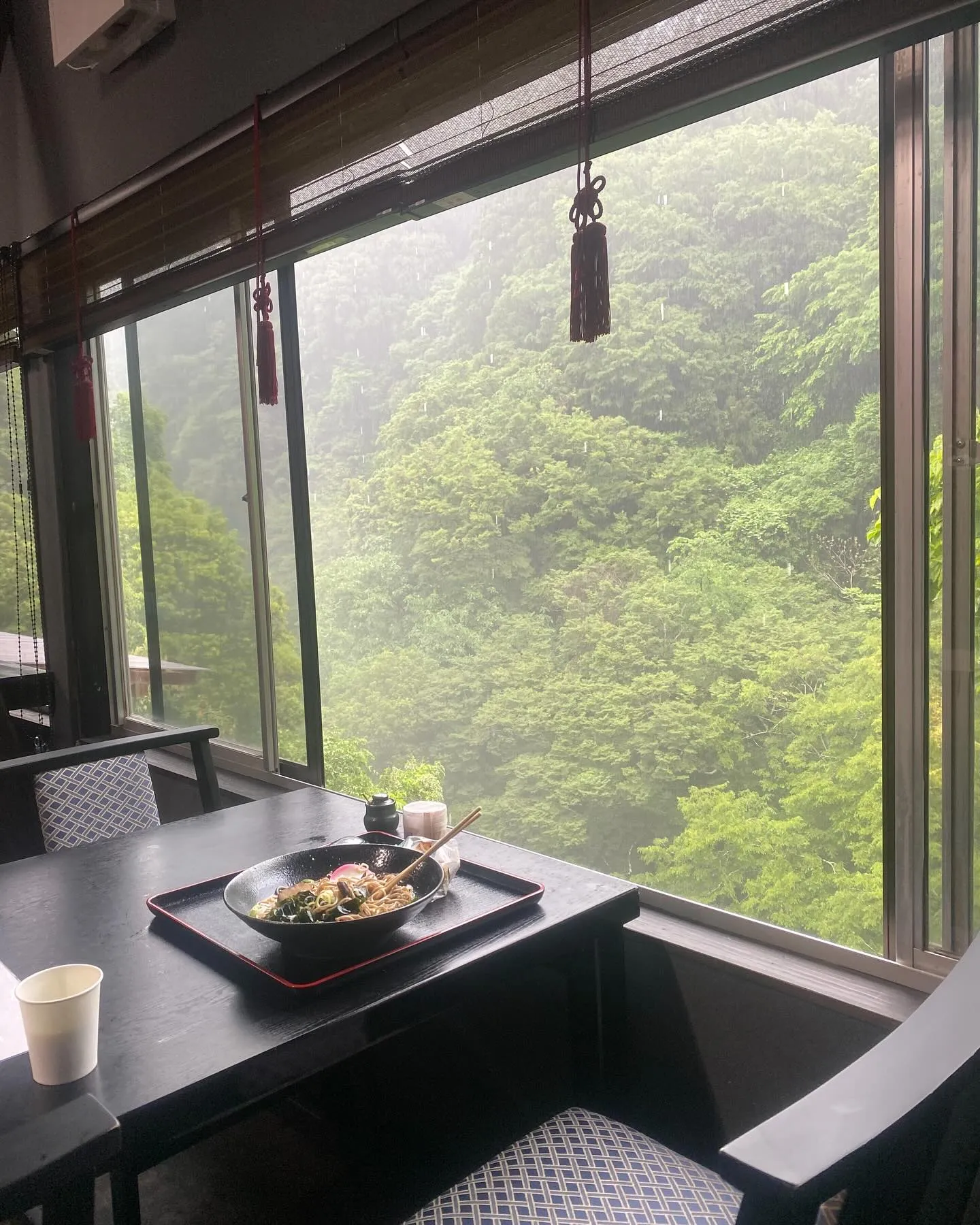 雨の風景に浸りながら